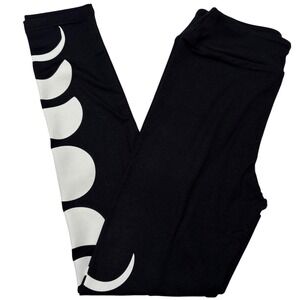 LuLaRoe Girls Leggings L/XL Sizes 8-14 Black Moon Phases Halloween 2025 Kids NWT